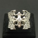 HEAVY SOLID STERLING SILVER MEN RING 925 CROSS CZ NEW SIZE P - Z ++