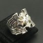 HEAVY SOLID STERLING SILVER MEN RING 925 CROSS CZ NEW SIZE P - Z ++