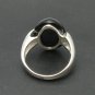 STYLISH STERLING SILVER RING SOLID 925 NEW NATURAL BLACK ONYX SIZE G - V R000417