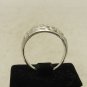 STERLING SILVER RING FLOWER BAND NEW SOLID 925 SIZE H-V