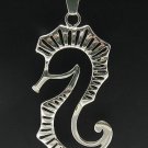 STERLING SILVER PENDANT HUGE SEA HORSE 925 NEW PE000396 EMPRESS SOLID