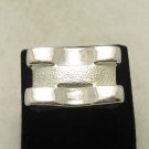 STYLISH STERLING SILVER HEAVY RING SOLID 925 SIZE J - T