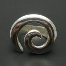 STERLING SILVER RING HUGE SPIRAL 925 SOLID NEW SIZE J - V