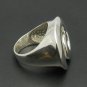 STERLING SILVER RING HUGE SPIRAL 925 SOLID NEW SIZE J - V