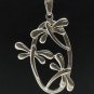 STERLING SILVER PENDANT DRAGONFLY 925 NEW PE000469 SOLID EMPRESS