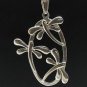 STERLING SILVER PENDANT DRAGONFLY 925 NEW PE000469 SOLID EMPRESS