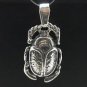 STERLING SILVER PENDANT SCARAB 925 CHARM NEW HANDMADE PE000488 SOLID EMPRESS