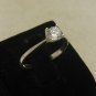 STERLING SILVER ENGAGEMENT RING SOLID 925 NEW SIZE G - T