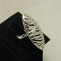 LONG STERLING SILVER RING SOLID 925 ELLIPSE NEW SIZE A - V