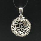 STERLING SILVER PENDANT FLOWER 925 NEW CHARM PE000419 EMPRESS SOLID