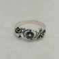 STYLISH STERLING SILVER RING SOLID 925 FLOWER NEW SIZE G - T EMPRESS