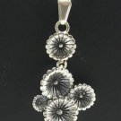 STERLING SILVER PENDANT FLOWER PERFECT QUALITY 925 NEW PE000341 SOLID EMPRESS