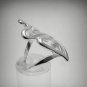 LONG STERLING SILVER RING SOLID 925 TWO HEARTS NEW SIZE G - V R000063 EMPRESS