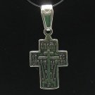 STERLING SILVER PENDANT CROSS ORTHODOX 925 NEW CHARM PE000231 SOLID