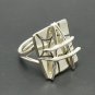STYLISH STERLING SILVER RING 925 NEW ADJUSTABLE SIZE