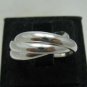 STERLING SILVER RING TRIPLE BAND 2.5mm SOLID 925 NEW SIZE H - Z++