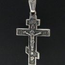 STERLING SILVER PENDANT SOLID 925 ORTHODOX CROSS NEW