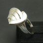 STYLISH EXTRAVAGANT STERLING SILVER RING SOLID 925 NEW SIZE H - T