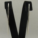 STYLISH STERLING SILVER EARRINGS HEART MATT FINISHED SOLID 925 NEW