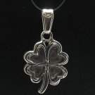 STERLING SILVER PENDANT CHARM CLOVER LUCK 925 NEW PE000500 SOLID EMPRESS
