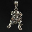 STERLING SILVER PENDANT CHARM DOG 925 NEW PE000499 SOLID EMPRESS