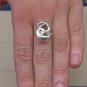 STYLISH PLAIN STERLING SILVER RING DOUBLE "C" SHAPE SOLID 925 NEW SIZE G - V