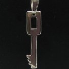 STYLISH STERLING SILVER PENDANT KEY CHARM 925 NEW PE000490 SOLID EMPRESS