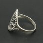 STERLING SILVER RING SOLID 925 CANNABIS NEW SIZE H - X