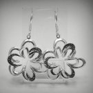 STERLING SILVER EARRINGS SOLID 925 FLOWER NEW E000462 EMPRESS