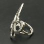 STERLING SILVER RING HUGE BUTTERFLY 925 ADJUSTABLE SIZE