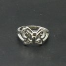 STERLING SILVER RING BUTTERFLY CHILDREN 925 SIZE H-N