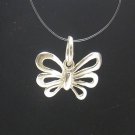 STERLING SILVER PENDANT SOLID 925 CHARM BUTTERFLY NEW