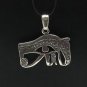 STERLING SILVER PENDANT 925 AMON RA EYE NEW PE000479 SOLID EMPRESS