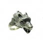 STERLING SILVER RING SOLID 925 WOLF HEAD NEW SIZE L - Z++ R001357 EMPRESS