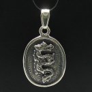 STERLING SILVER PENDANT DRAGON TAG BIKER 925 NEW PE000449 SOLID EMPRESS