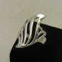 STYLISH LONG STERLING SILVER RING SOLID 925 SIZE H-T