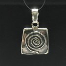 STERLING SILVER PENDANT SPIRAL 925 NEW HANDMADE  PE000414 EMPRESS SOLID