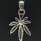 STERLING SILVER PENDANT POT MARIHUANA 925 NEW QUALITY  PE000412 EMPRESS SOLID