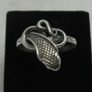 STERLING SILVER RING SNAKE COBRA SIZE G - X QUALITY 925