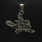 STERLING SILVER PENDANT CHARM WITCH SOLID 925 HANDMADE