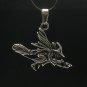 STERLING SILVER PENDANT CHARM WITCH SOLID 925 HANDMADE
