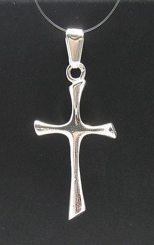 STERLING SILVER PENDANT CROSS 925 NEW CHARM PE000051 SOLID EMPRESS