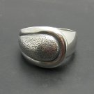 STYLISH STERLING SILVER RING BAND SOLID 925 SIZE J - V