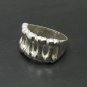 STERLING SILVER RING BONES BIKER SOLID 925 NEW SIZE P-Z