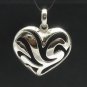 STERLING SILVER PENDANT HEART VALENTINE PERFECT QUALITY PE000367 SOLID EMPRESS