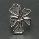 STERLING SILVER RING FLOWER 925 NEW QUALITY SIZE H - T
