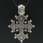 STERLING SILVER PENDANT CROSS ORTHODOX 925 NEW PE000343 SOLID EMPRESS