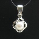 STYLISH STERLING SILVER PENDANT SOLID 925 PEARL NEW
