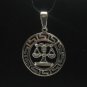 STERLING SILVER PENDANT CHARM ZODIAC SIGN LIBRA 925 NEW