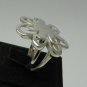 STYLISH STERLING SILVER RING SOLID 925 FLOWER NEW SIZE G - V EMPRESS